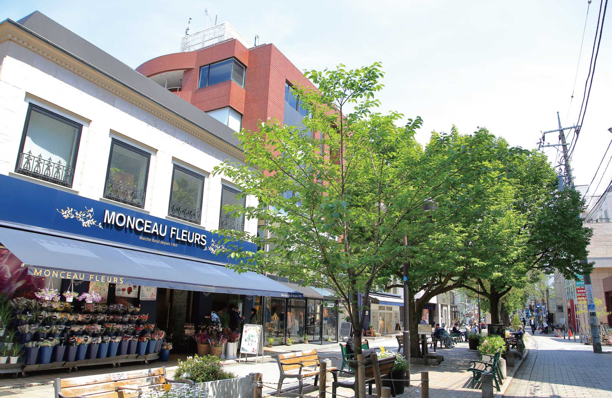 自由が丘駅前の街並み